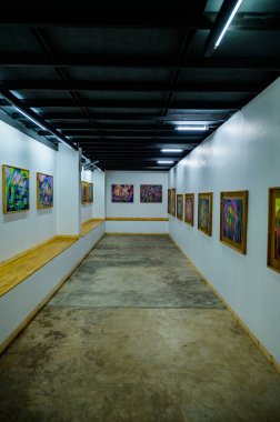 NAN, THAILAND - November 5, 2020 : Nan Riverside Art Gallery in Tha Wang Pha District, Thailand.