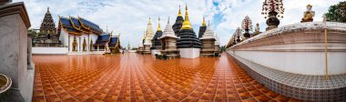 Panorama of Wat Den Salee Sri Muang Gan or Ban Den temple, Chiang Mai province.