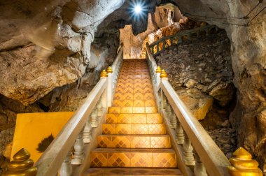 Phra Sabai cave with walkway in Lampang province, Thailand.