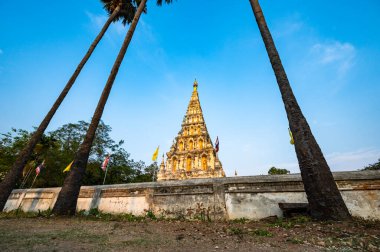 Chedi Liem temple or Wat Chedi Liem in Wiang Kum Kam archaeological site, Chiang Mai province.