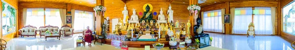 Nan Thailand November 2020 Panorama View Black Buddha Statue Mongkol — Stock Photo, Image