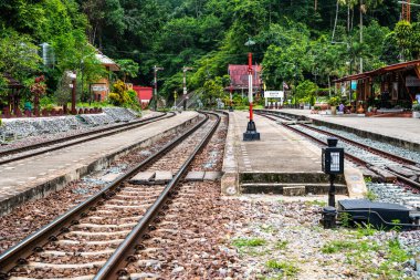 Tayland, Lamphun 'daki Khun Tan tren istasyonu..