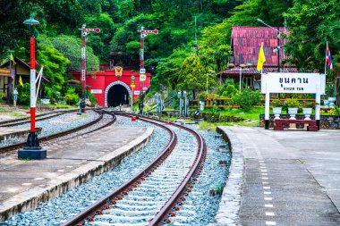 Tayland, Lamphun 'daki Khun Tan tren istasyonu..