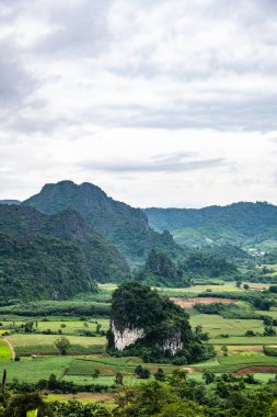 Phayao, Tayland 'daki Phu Langka bakış açısı.