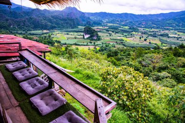 Phayao, Tayland 'daki Phu Langka bakış açısı.