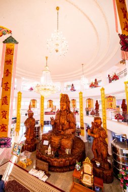 Guan Yin heykeli Hyuaplakang Tapınağı, Tayland 'da yapılmış..