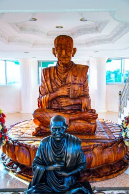 Guan Yin heykeli Hyuaplakang Tapınağı, Tayland 'da yapılmış..