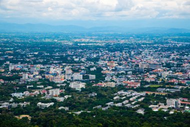 Top view of Chiangmai cityscape, Thailand.