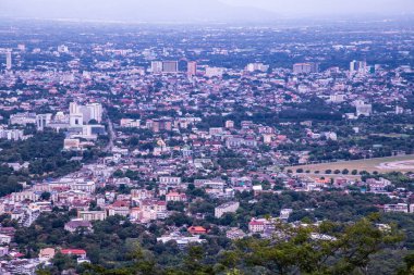 Top view of Chiangmai cityscape, Thailand.