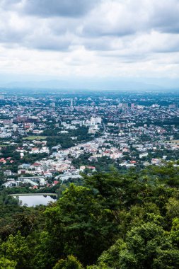 Top view of Chiangmai cityscape, Thailand.