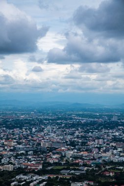 Top view of Chiangmai cityscape, Thailand.