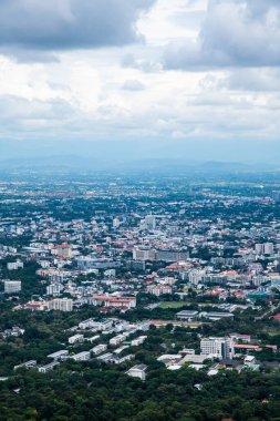 Top view of Chiangmai cityscape, Thailand.
