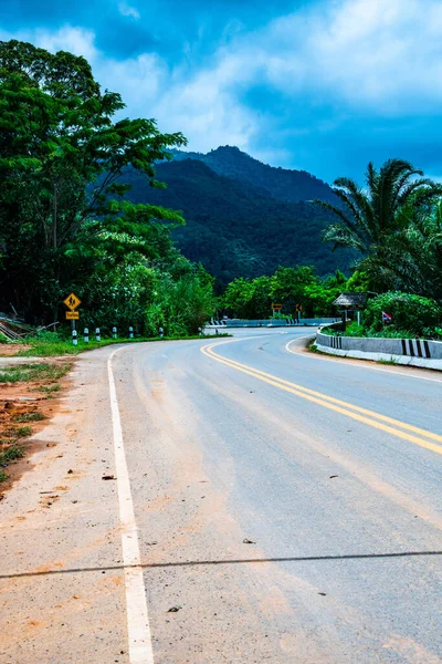 Road Hegyen Thaiföld — Stock Fotó