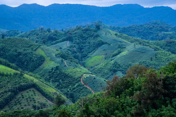 stock image Mountain view in Phayao province, Thailand.