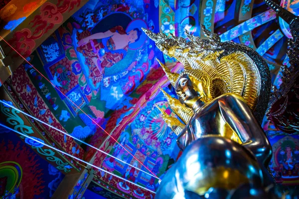 Buddha Statue Set Beautiful Dome Thailand — Stock Photo, Image