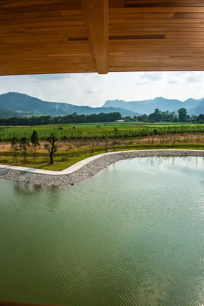 stock image The lake in Hinoki land, Thailand.