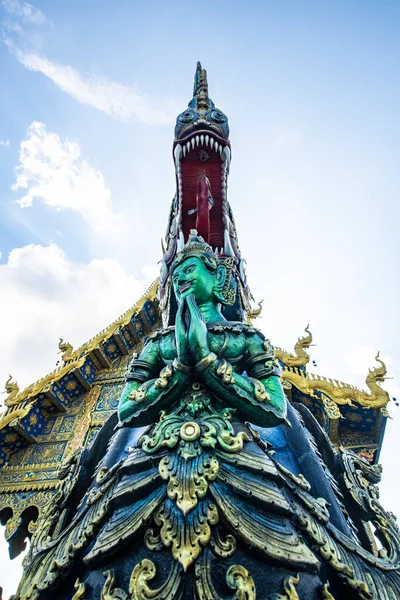 Rong Sua Dez Templo Província Chiang Rai Tailândia — Fotografia de Stock