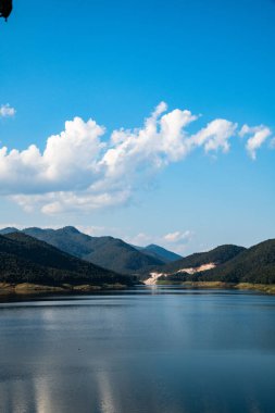 Mountain with Mae Kuang Udom Thara dam, Thailand