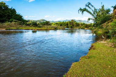 The river in Mueang Khong district, Thailand.
