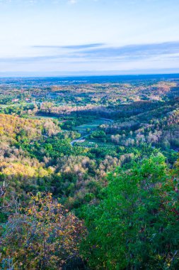 The country top view in Phrae province, Thailand.