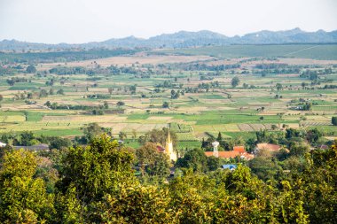 Tayland 'ın Wiang Papao bölgesinin manzarası.