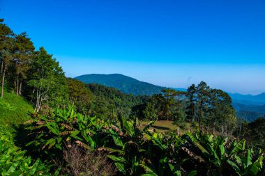 Mountain view at Doi Kiew Lom view point in Huai Nam Dang national park, Thailand.
