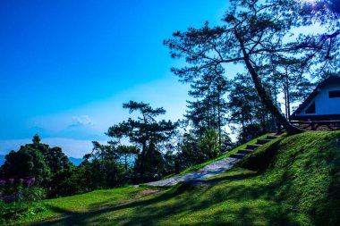 Mountain view at Doi Kiew Lom view point in Huai Nam Dang national park, Thailand.