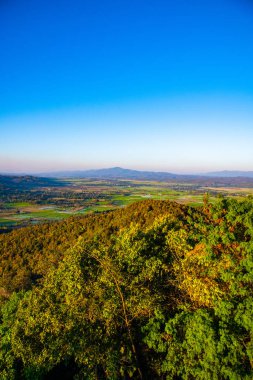 Tayland 'ın Wiang Papao semtindeki kır manzarası.