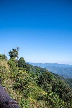 Mountain view at 1715 view point in Nan province, Thailand.