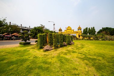 Tayland 'ın Uttaradit ilindeki Laplae başkent kapısı.
