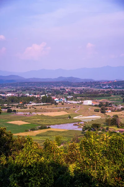 Die Landschaft Des Bezirks Wiang Papao Thailand — Stockfoto