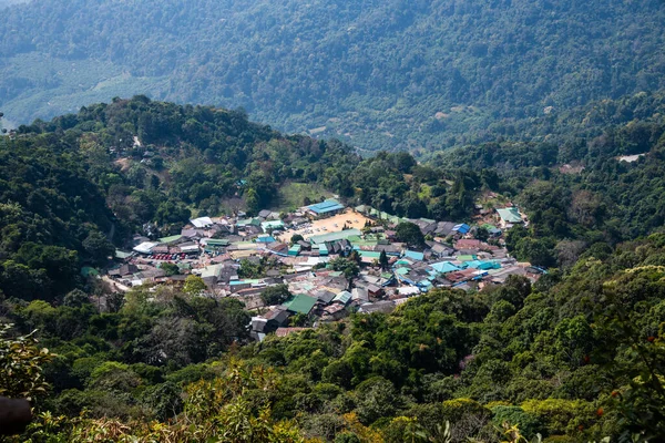 Mountain View Doi Pui Mong Hill Tribe Village Thailand —  Fotos de Stock