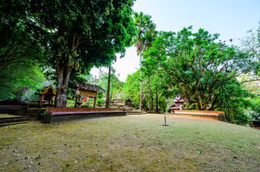 CHIANG MAI, THAILAND - March 21, 2021 : Landscape of Wat Luang Khun Win in Chiangmai Province, Thailand.