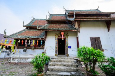 CHIANG MAI, THAILAND - March 27, 2021 : Ancient Sanctuary of Wat Khun Khong Luang in Hang Dong District, Thailand.