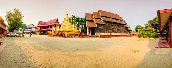 Chiang Mai Thailand February 2021 Panorama View Wat Phan Tao — Fotografia de Stock