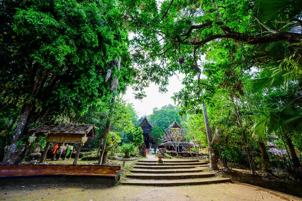 Chiang Mai Thailand March 2021 Landscape Wat Luang Khun Win — Stockfoto