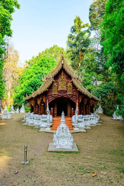 Lanna Style Εκκλησία Του Wat Luang Khun Win Στην Επαρχία — Φωτογραφία Αρχείου