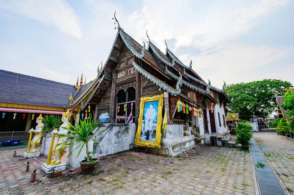 CHIANG MAI, THAILAND - March 27, 2021 : Ancient Sanctuary of Wat Khun Khong Luang in Hang Dong District, Thailand.