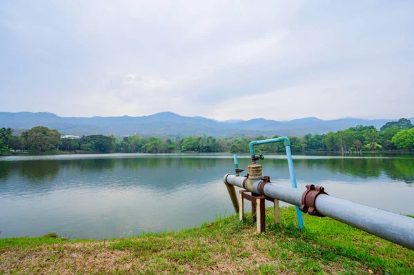 Ang Kaew Reservoir Chiangmai Province Evening Thailand — Foto Stock