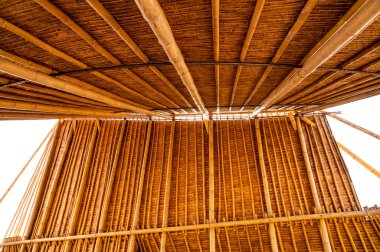 Bamboo roof in Chiangmai province, Thailand.