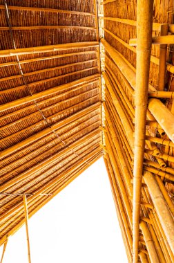 Bamboo roof in Chiangmai province, Thailand.
