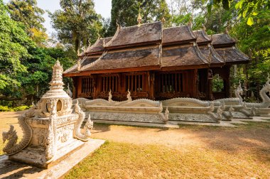 Thai Style Church at Wat Luang Khun Win, Chiangmai Province.