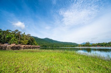 Huay Tueng Thao Reservoir in the morning, Chiang Mai Province.