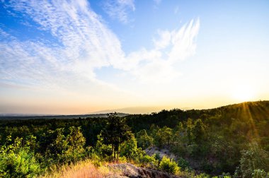 Natural View at Pha Chor View Point in Mae Wang National Park, Chiang Mai Province.
