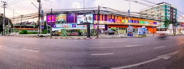 Chiang Mai Thailand April 2021 Panorama View Street Hua Lin — Stock Photo, Image