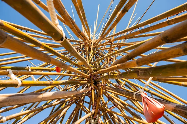 Бамбукова Арка Прикраси Провінція Чіангмай — стокове фото