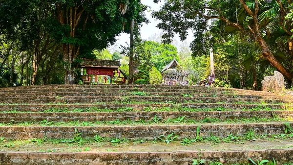 Chiang Mai Thailand March 2022 Entrance Wat Luang Khun Win —  Fotos de Stock