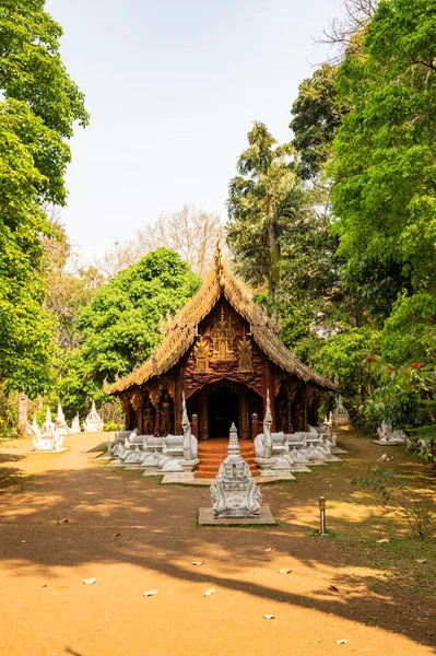 Thai Style Church Wat Luang Khun Win Chiangmai Province — Stockfoto