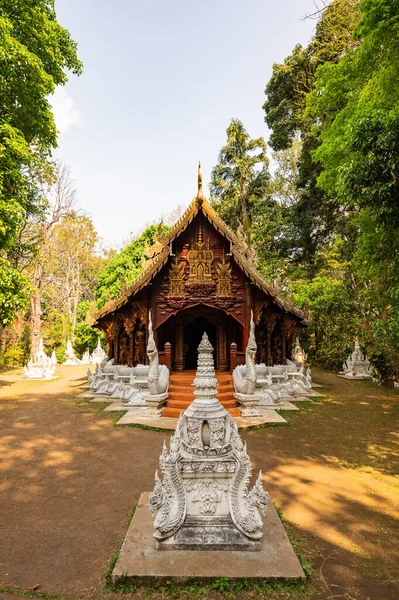 Ταϊλανδέζικη Εκκλησία Στυλ Στο Wat Luang Khun Win Επαρχία Chiangmai — Φωτογραφία Αρχείου