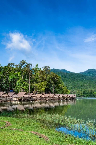 Huay Tueng Thao Reservoir Morning Chiang Mai Province — Stock fotografie